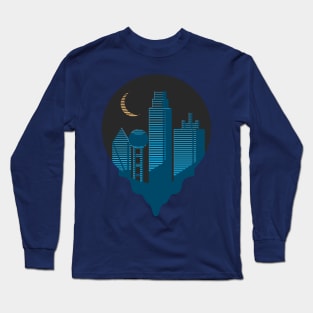 Neon City Skylines Long Sleeve T-Shirt